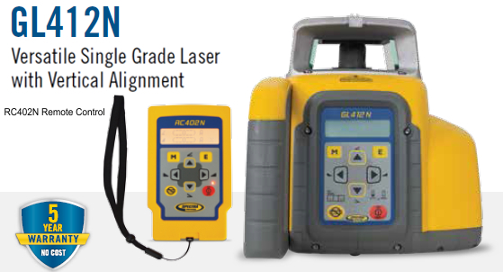 Spectra GL412N Single Grade Laser Level Series