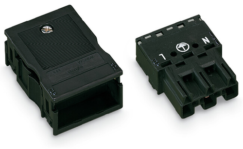 Wago (25 PK) 770-113 | Plug, with strain relief housing, 3-pole, Cod. A