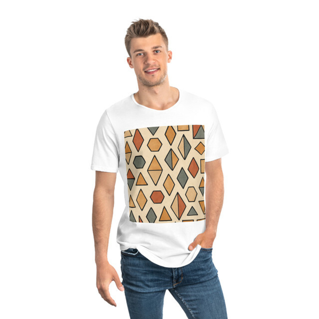 Men's Jersey Curved Hem Tee