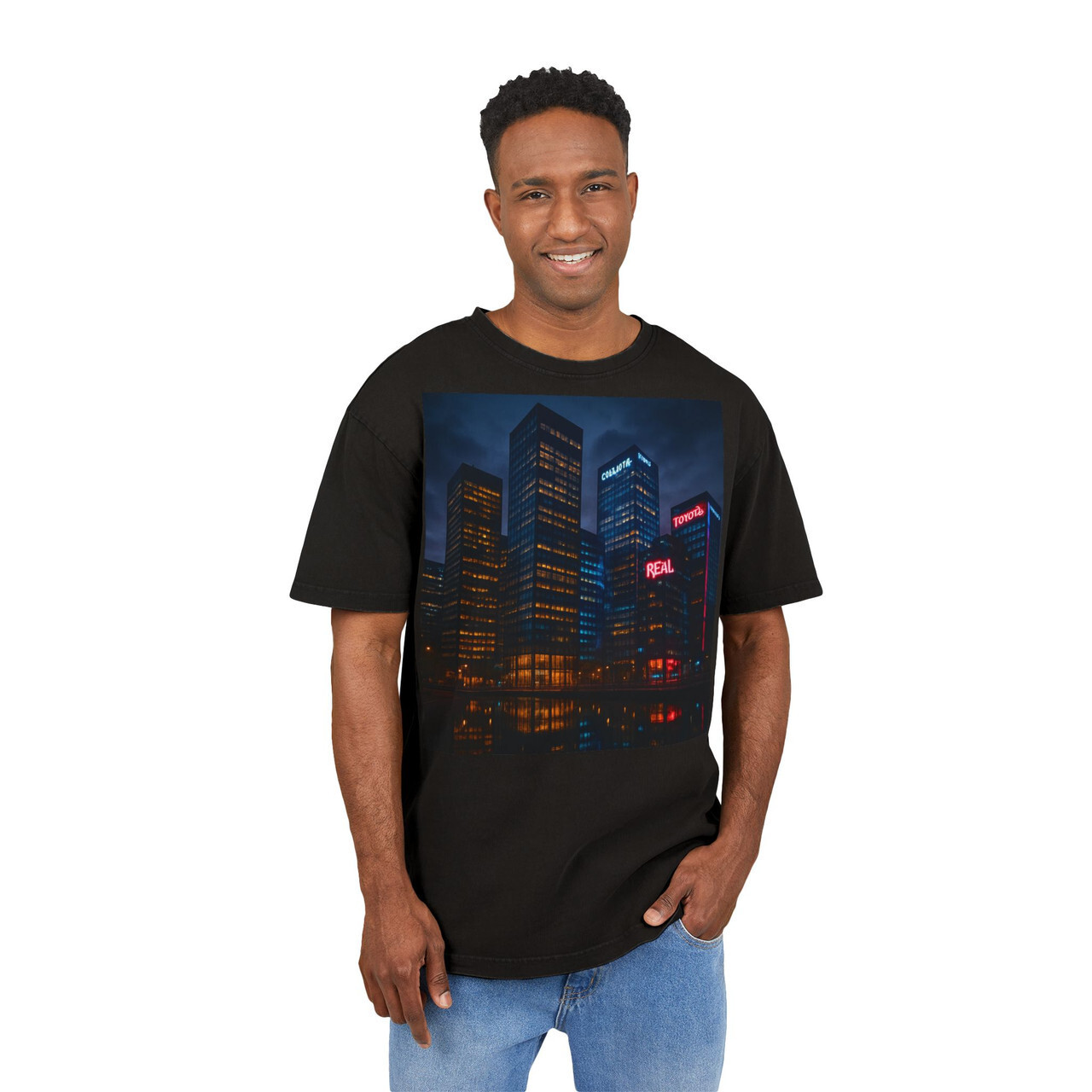 Men's Acid Washed Heavy Oversize Tee