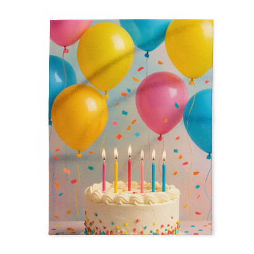 Joyful Birthday Bash - Arctic Fleece Blanket