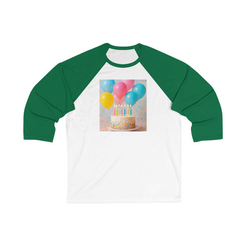 Joyful Birthday Bash - Unisex 3\4 Sleeve Baseball Tee