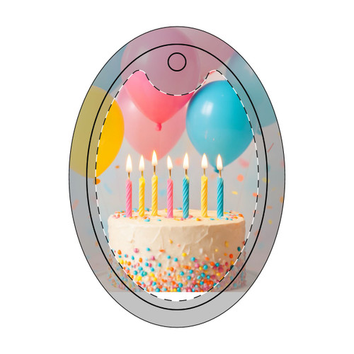 Joyful Birthday Bash - Ceramic Ornaments, 1-Side Print