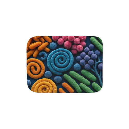 Microbial Cosmos - Sherpa Blanket, Two Colors