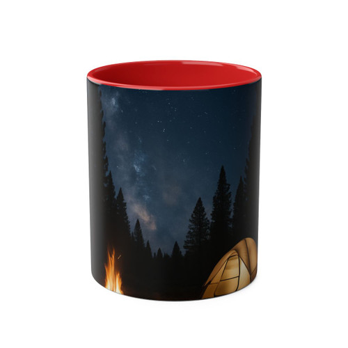 Whispers of the Wilderness - Two-Tone Coffee Mugs, 11oz