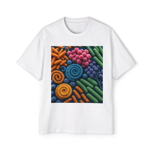 Microbial Cosmos - Men's Heavy Oversized Tee