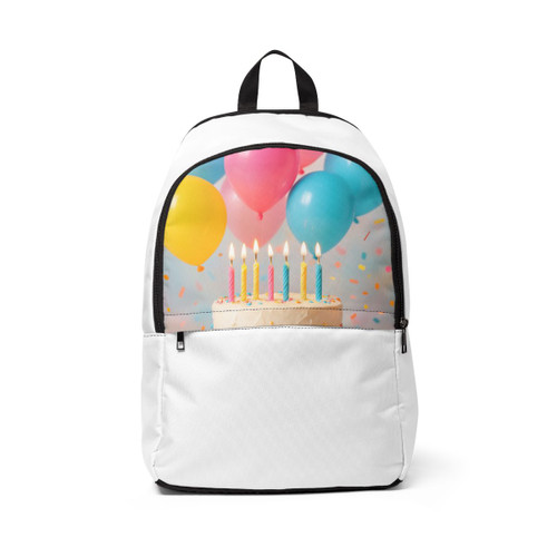 Joyful Birthday Bash - Unisex Fabric Backpack