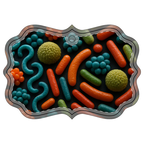 Microbial Cosmos - Acrylic Ornament (Multi-depth)