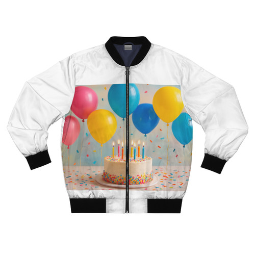 Joyful Birthday Bash - Men's Bomber Jacket (AOP)