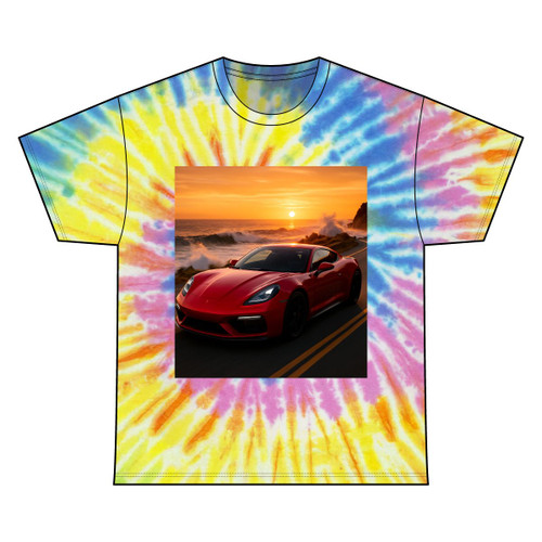 Speed and Elegance - Unisex Tie Dye Cotton Tee