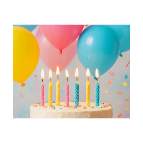 Joyful Birthday Bash - Satin Posters (210gsm)