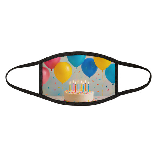 Joyful Birthday Bash - Mixed-Fabric Face Mask Joyful Birthday Bash - Mixed-Fabric Face Mask