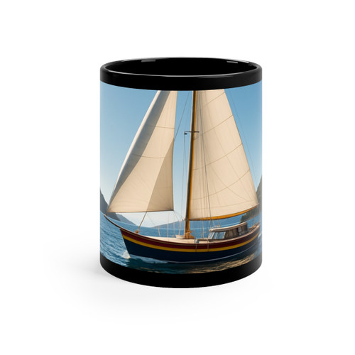 Sailor's Dream - Black Coffee Mug, 11oz