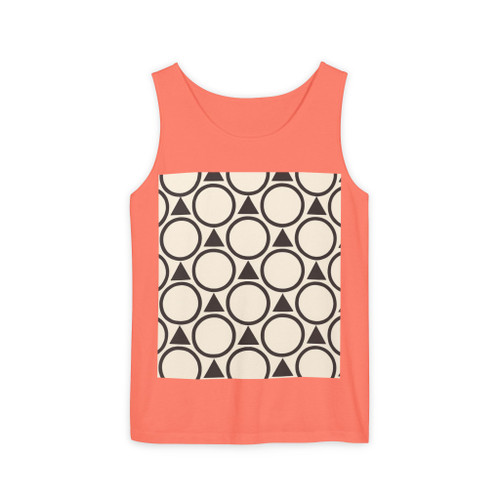 Geometric Symphony - Unisex Garment-Dyed Tank Top