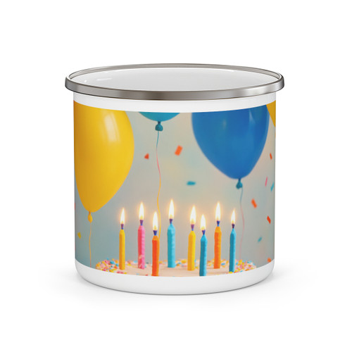 Joyful Birthday Bash - Enamel Camping Mug