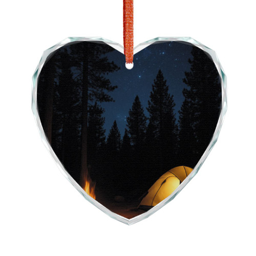 Whispers of the Wilderness - Crystal Glass Ornament