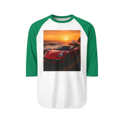 Speed and Elegance - Unisex Three-Quarter Sleeve Raglan Shirt