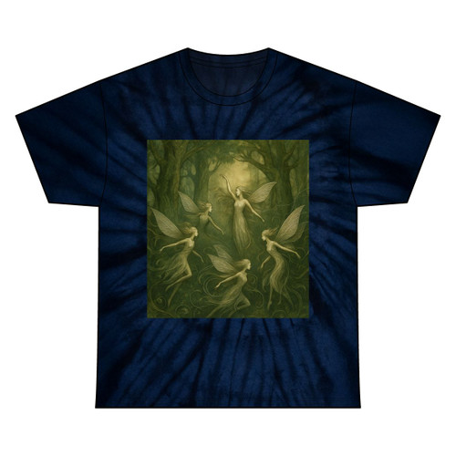 Ethereal Forest Spirits - Unisex Tie Dye Cotton Tee Ethereal Forest Spirits - Unisex Tie Dye Cotton Tee