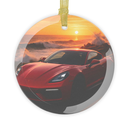 Speed and Elegance - Glass Ornaments