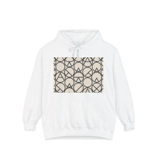 Geometric Symphony - Unisex Garment-Dyed Hoodie