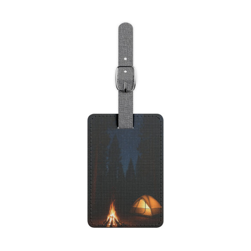 Whispers of the Wilderness - Saffiano Polyester Luggage Tag, Rectangle