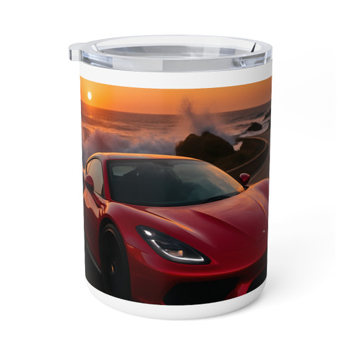 Speed and Elegance - Insulated Coffee Mug, 10oz 