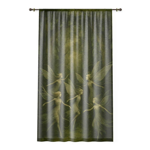 Ethereal Forest Spirits - Window Curtain