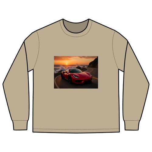 Speed and Elegance - Men's Heavy Faded Long Sleeve Tee