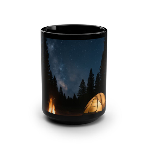 Whispers of the Wilderness - Black Mug, 15oz