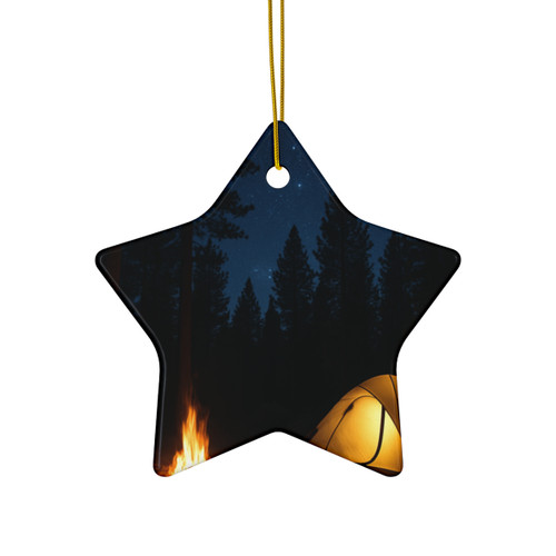 Whispers of the Wilderness - Ceramic Ornament, 4 Shapes