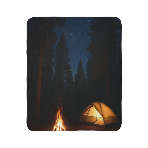 Whispers of the Wilderness - Fleece Sherpa Blanket