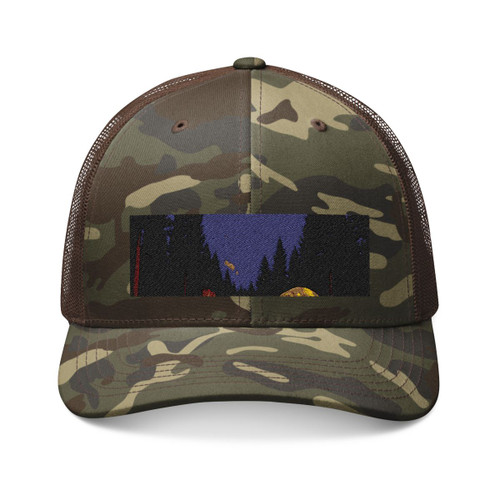 Whispers of the Wilderness - Camouflage Trucker Hat (Embroidery)