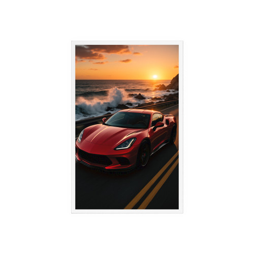 Speed and Elegance - Acrylic Sign with Wooden Stand