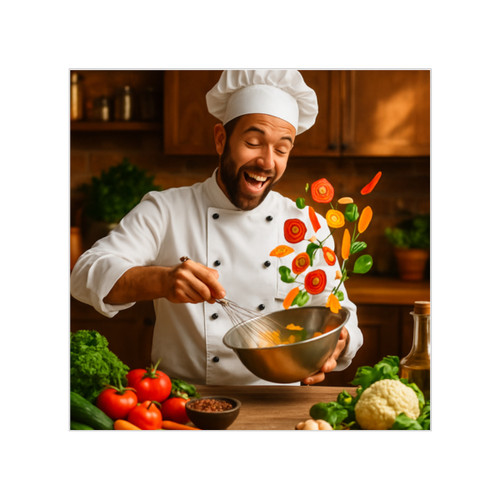 Whisk of Wonders - Transparent Outdoor Stickers, Square, 1pc