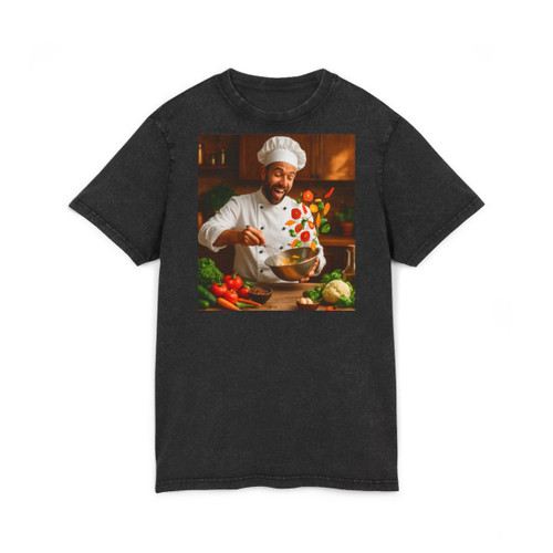 Whisk of Wonders - Acid Washed Round Neck Tee