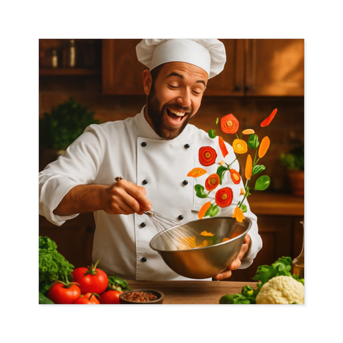 Whisk of Wonders - Laminate Stickers, Square