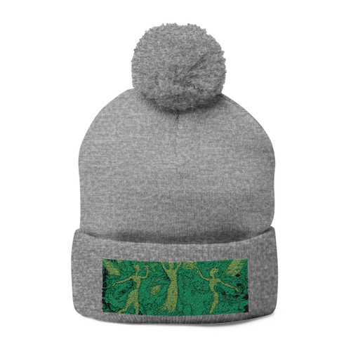Ethereal Forest Spirits - Pom-Pom Knit Cap (Embroidery)