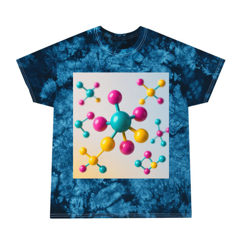 Molecular Harmony - Tie-Dye Tee, Crystal