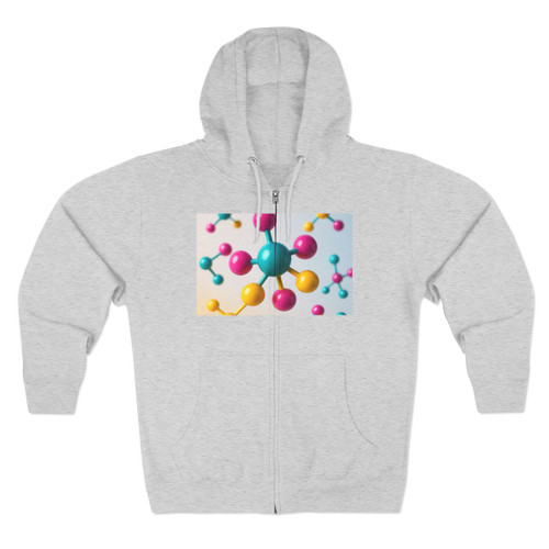 Molecular Harmony - Unisex Zip Hoodie Molecular Harmony - Unisex Zip Hoodie
