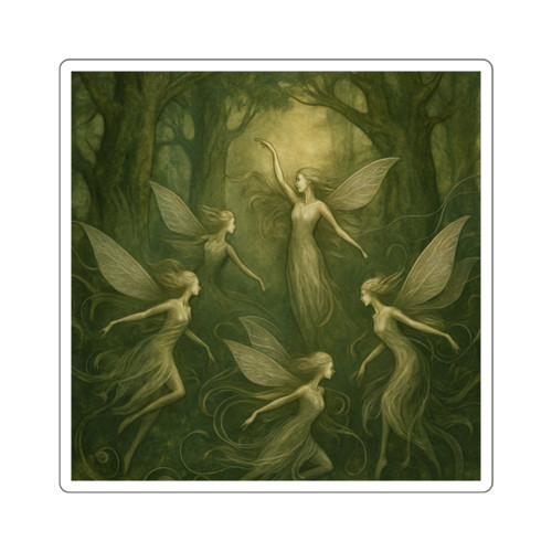 Ethereal Forest Spirits - Square Stickers