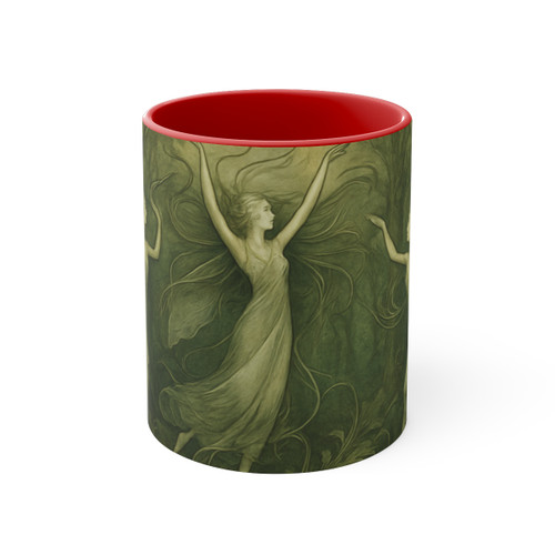 Ethereal Forest Spirits - Colorful Accent Mugs, 11oz