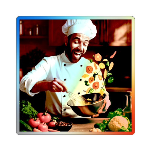 Whisk of Wonders - Holographic Die-cut Stickers