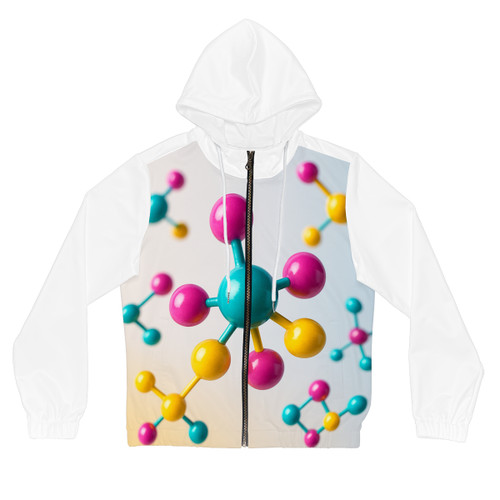 Molecular Harmony - Women’s Full-Zip Hoodie (AOP) Molecular Harmony - Women’s Full-Zip Hoodie (AOP)