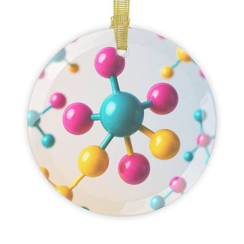 Molecular Harmony - Glass Ornaments
