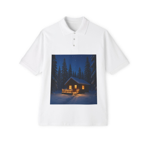 Joyful Winter Wonderland - Men's Piqué Polo