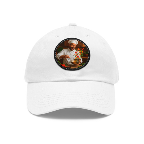 Whisk of Wonders - Dad Hat with Leather Patch (Round) Whisk of Wonders - Dad Hat with Leather Patch (Round)