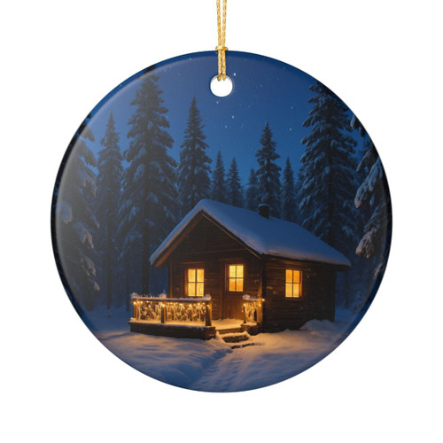 Joyful Winter Wonderland - Ceramic Decoration Ornament, (1pc)