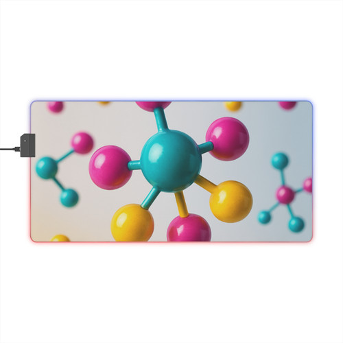 Molecular Harmony - LED Gaming Mouse Pad