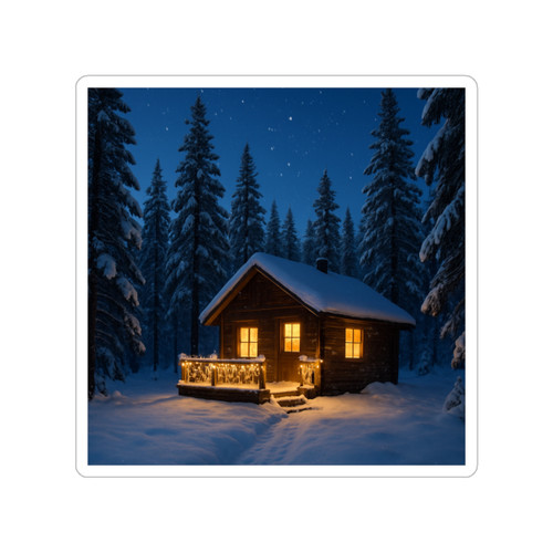 Joyful Winter Wonderland - Transparent Outdoor Stickers, Die-Cut, 1pc