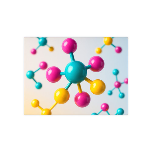 Molecular Harmony - Ceramic Photo Tile